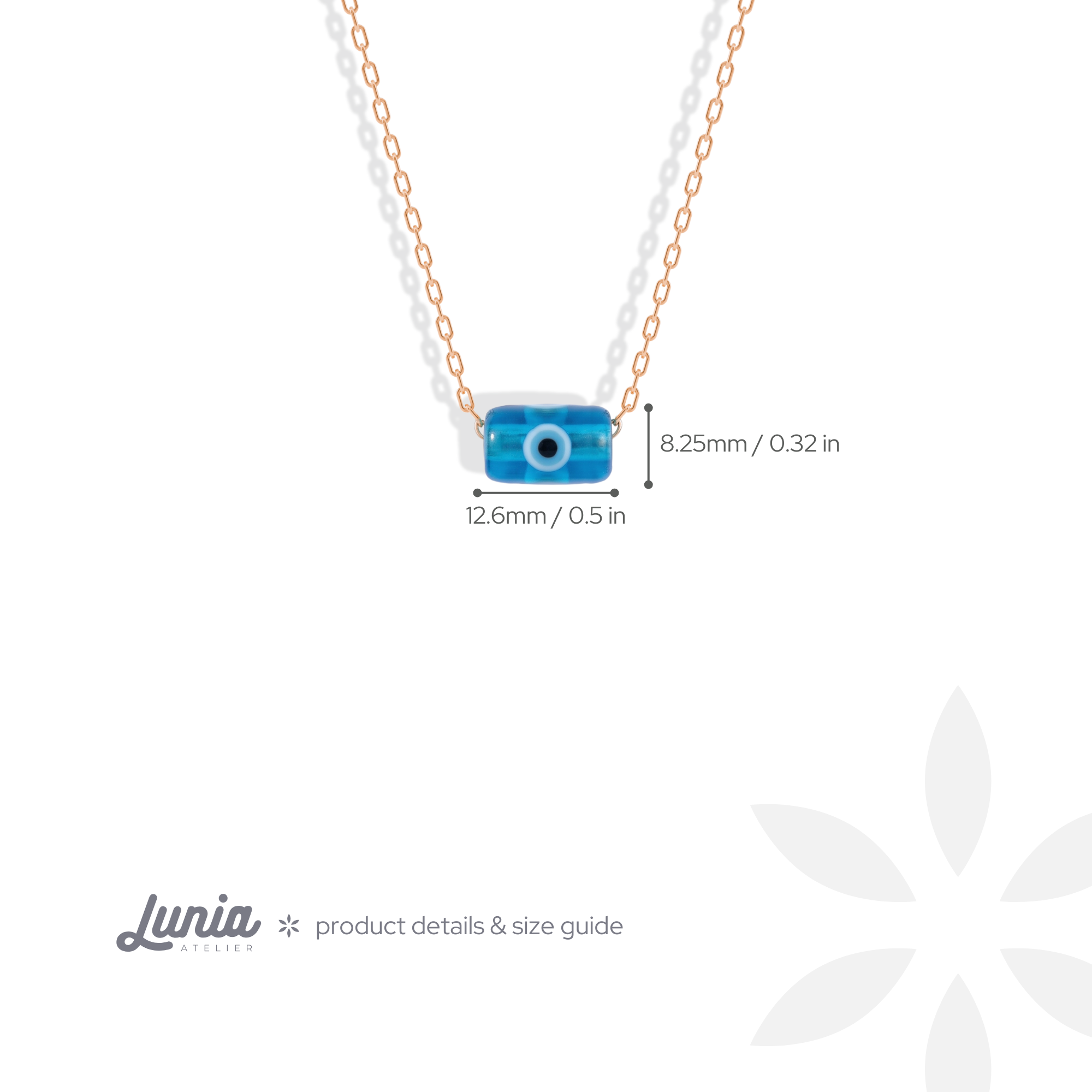 Minimal Evil Eye Necklace 14K Gold / Silver