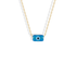 Minimal Evil Eye Necklace in 14K Gold or Silver with a delicate evil eye charm and blue evil eye pendant. A timeless piece of evil eye jewelry.
