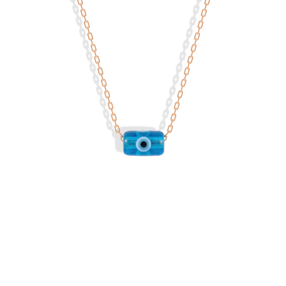 Minimal Evil Eye Necklace 14K Gold / Silver