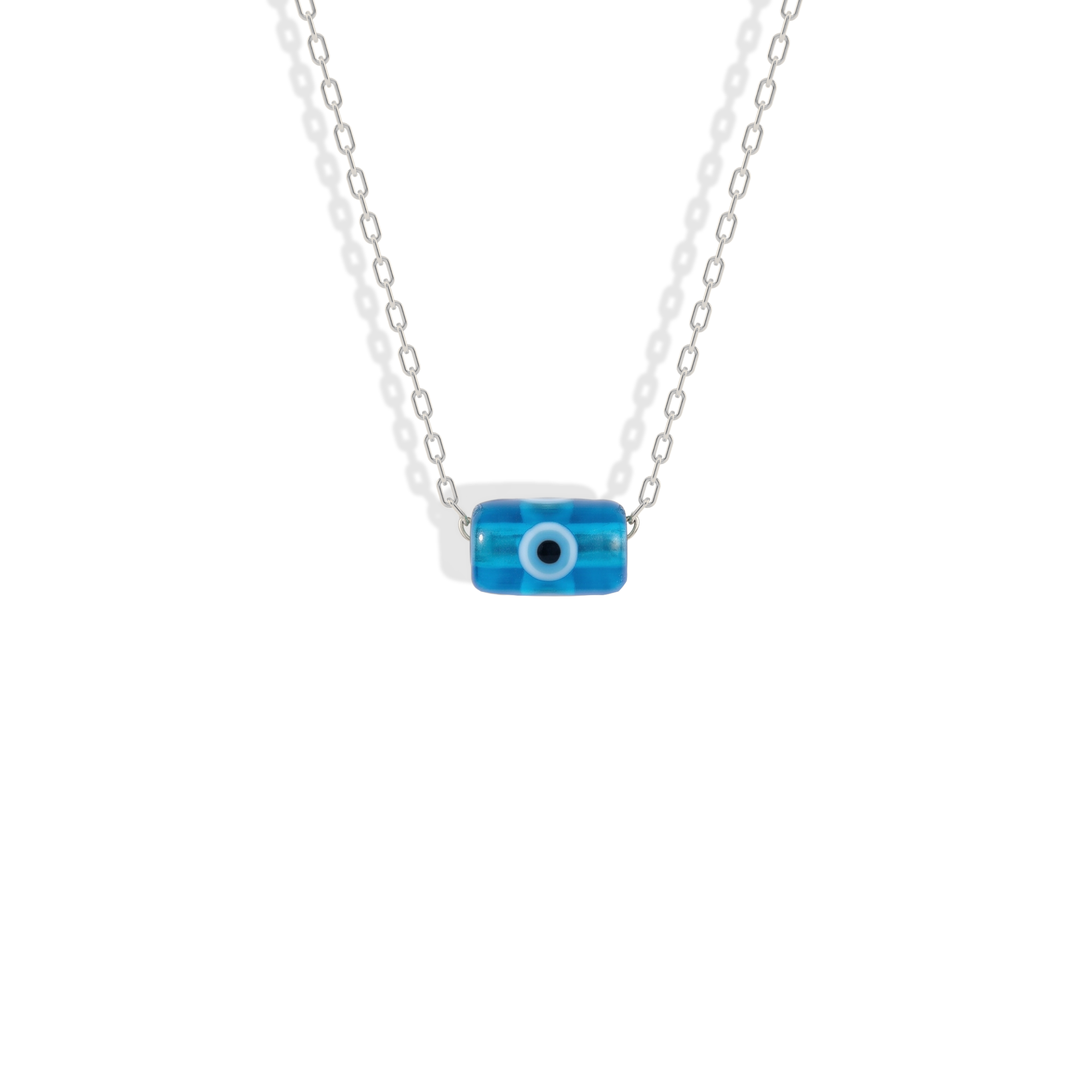 Minimal Evil Eye Necklace 14K Gold / Silver