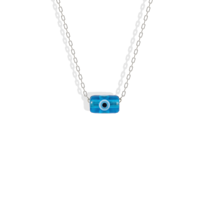 Minimal Evil Eye Necklace 14K Gold / Silver