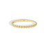 Minimalist Beaded Band Ring 14K Gold