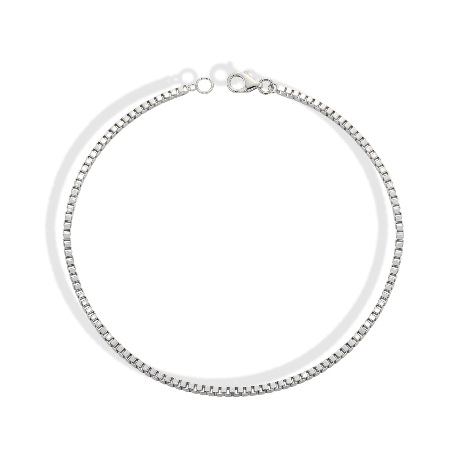 Minimalist Box Shape Chain Bracelet 14K Gold