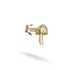 Mushroom Flatback Ear Piercing 14K Gold