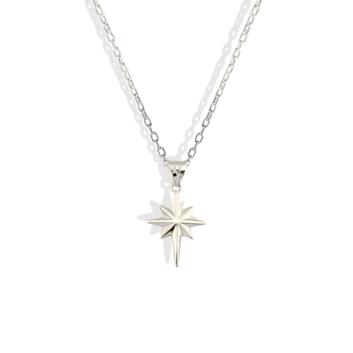 North Star Necklace 14K Gold