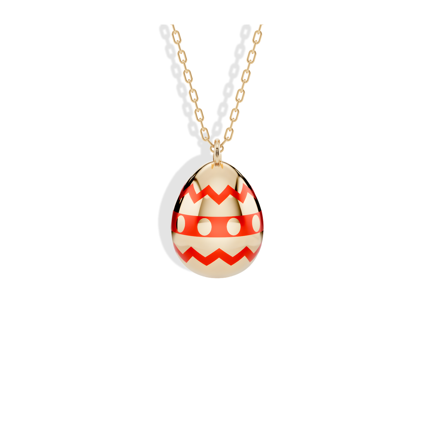 Ornate Easter Egg Gold Custom Necklace 14K Gold / Silver
