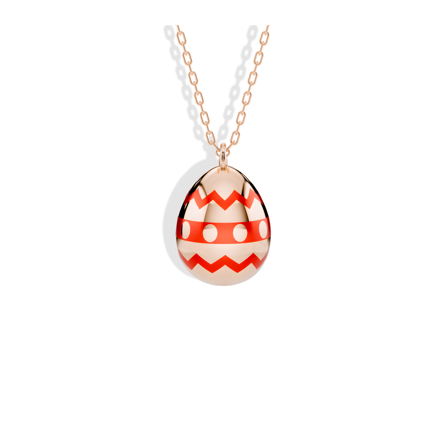 Ornate Easter Egg Gold Custom Necklace 14K Gold / Silver