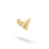 Paper Airplane Flatback Ear Piercing 14K Gold / Silver inspired by origami airplane earring designs