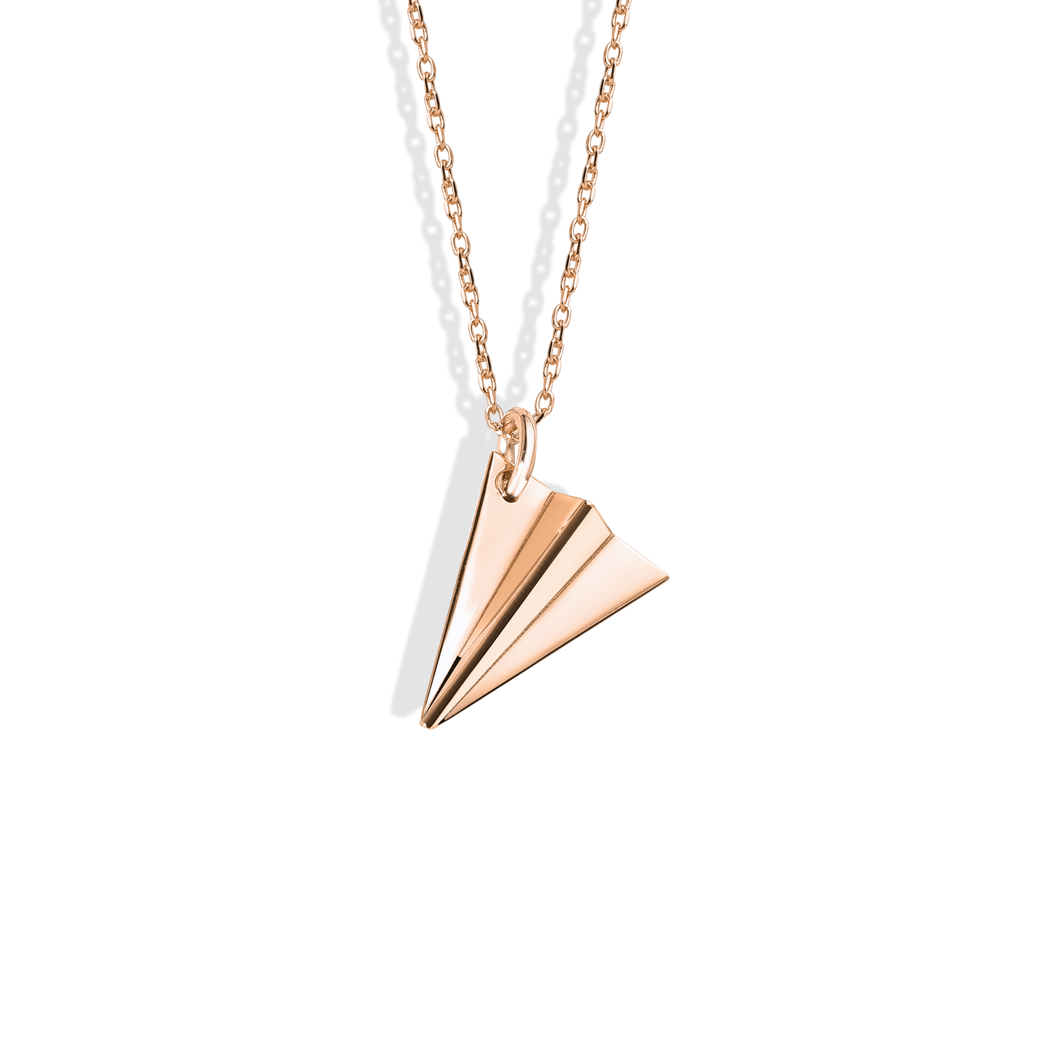 Paper Airplane Necklace 14K Gold / Silver