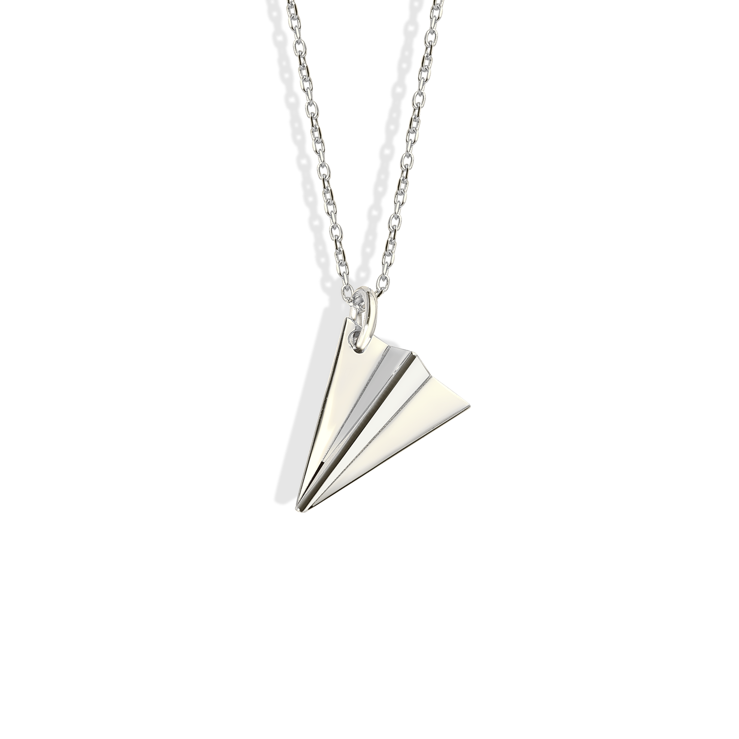 Paper Airplane Necklace 14K Gold / Silver