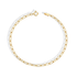 Shop a 14K gold paperclip bracelet with modern chain links. 