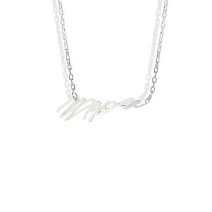 Personalized Cursive Name Custom Necklace 14K Gold