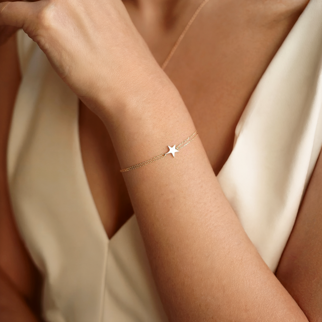 Tiny Star Custom Gold Bracelet