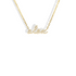 Handcrafted 14K Gold CZ Diamond Name Necklace