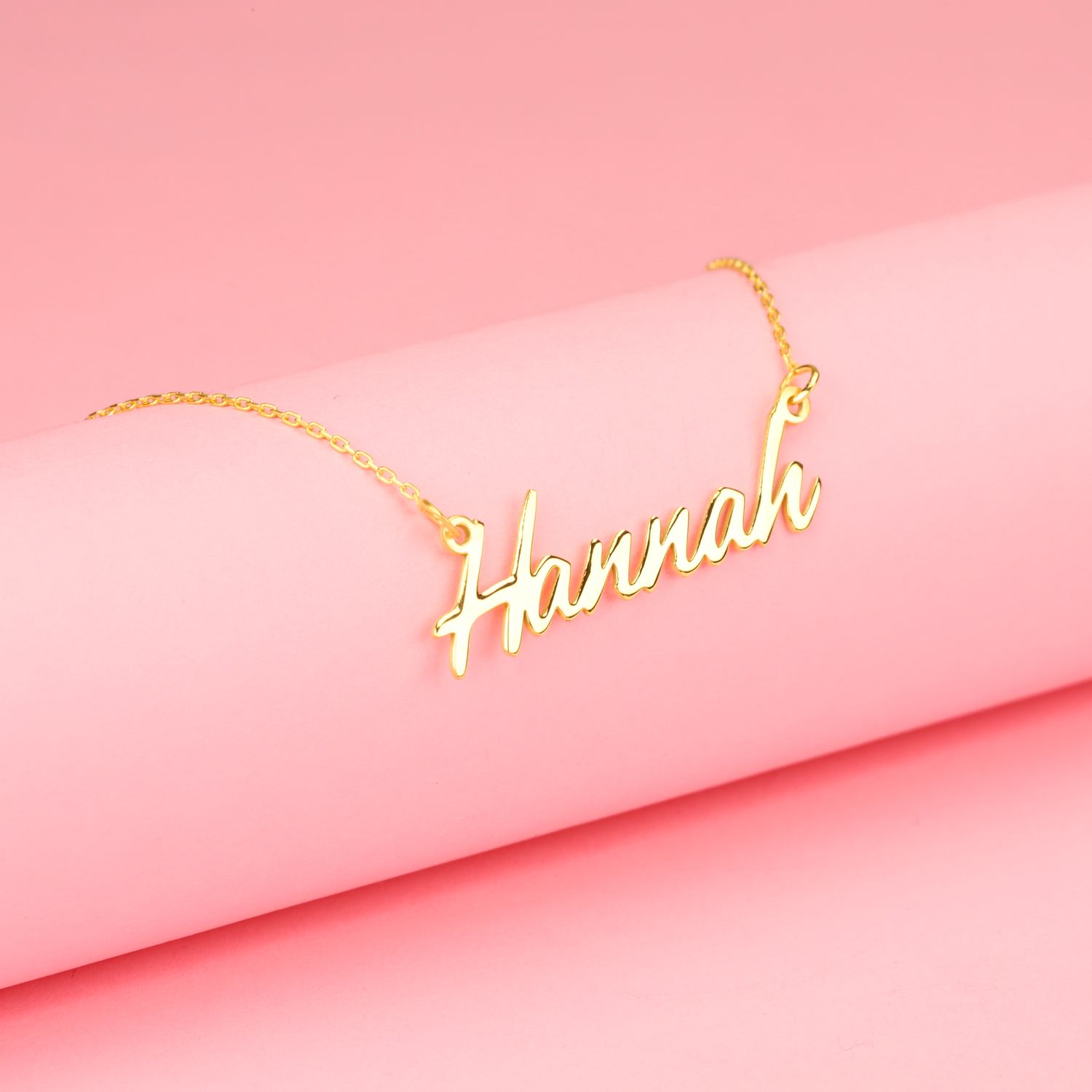 Personalized Vibe Name Custom Necklace 14K Gold
