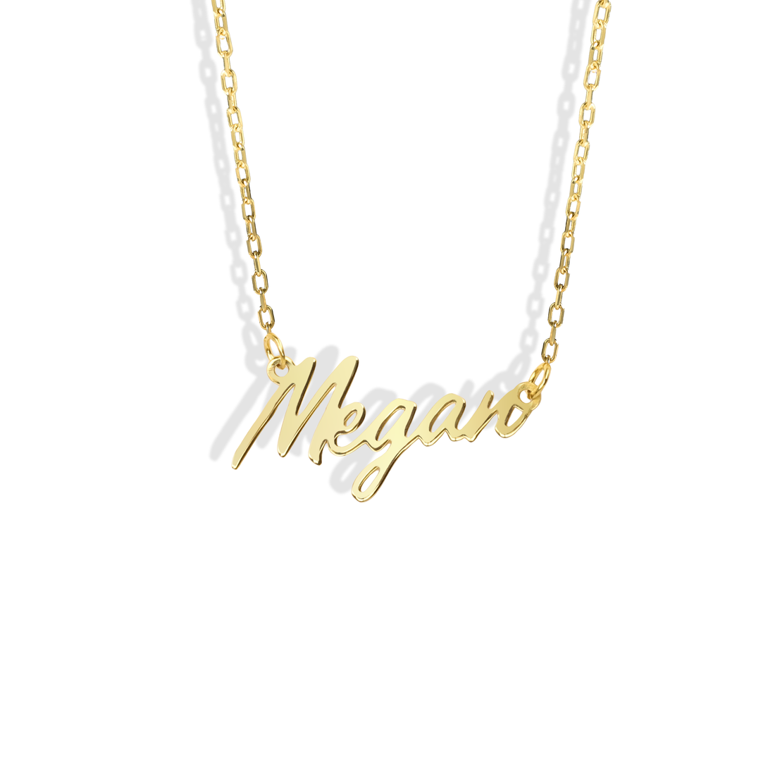 Exclusive Piece Personalized Name Custom Necklace 14K Gold
