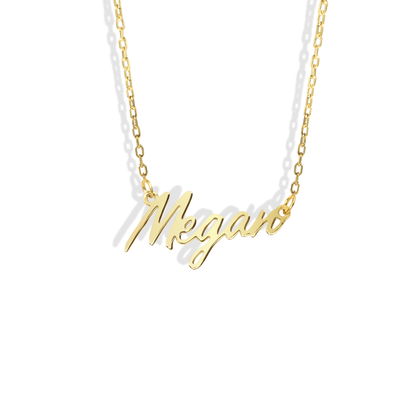 Exclusive Piece Personalized Name Custom Necklace 14K Gold