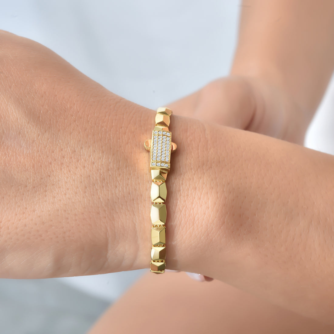 Geometric Array Bracelet 14K Gold