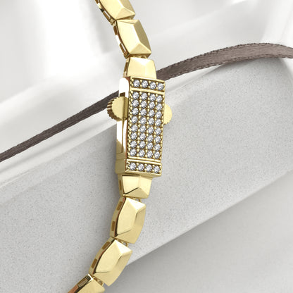 Polygonal Array Bracelet 14K Gold