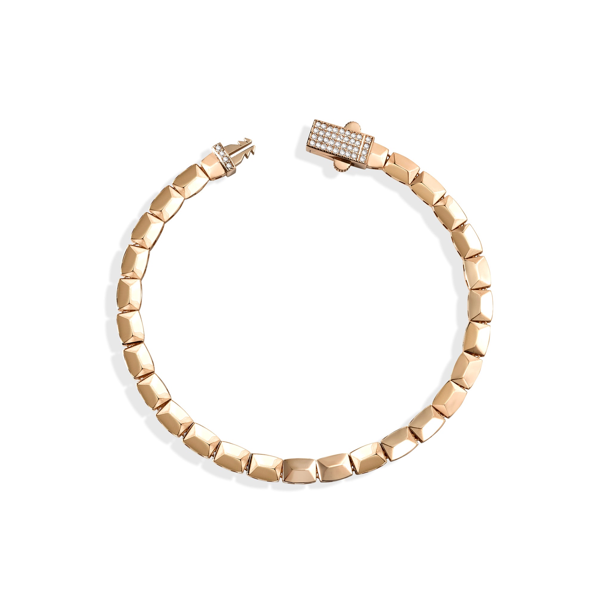 Polygonal Array Bracelet 14K Gold