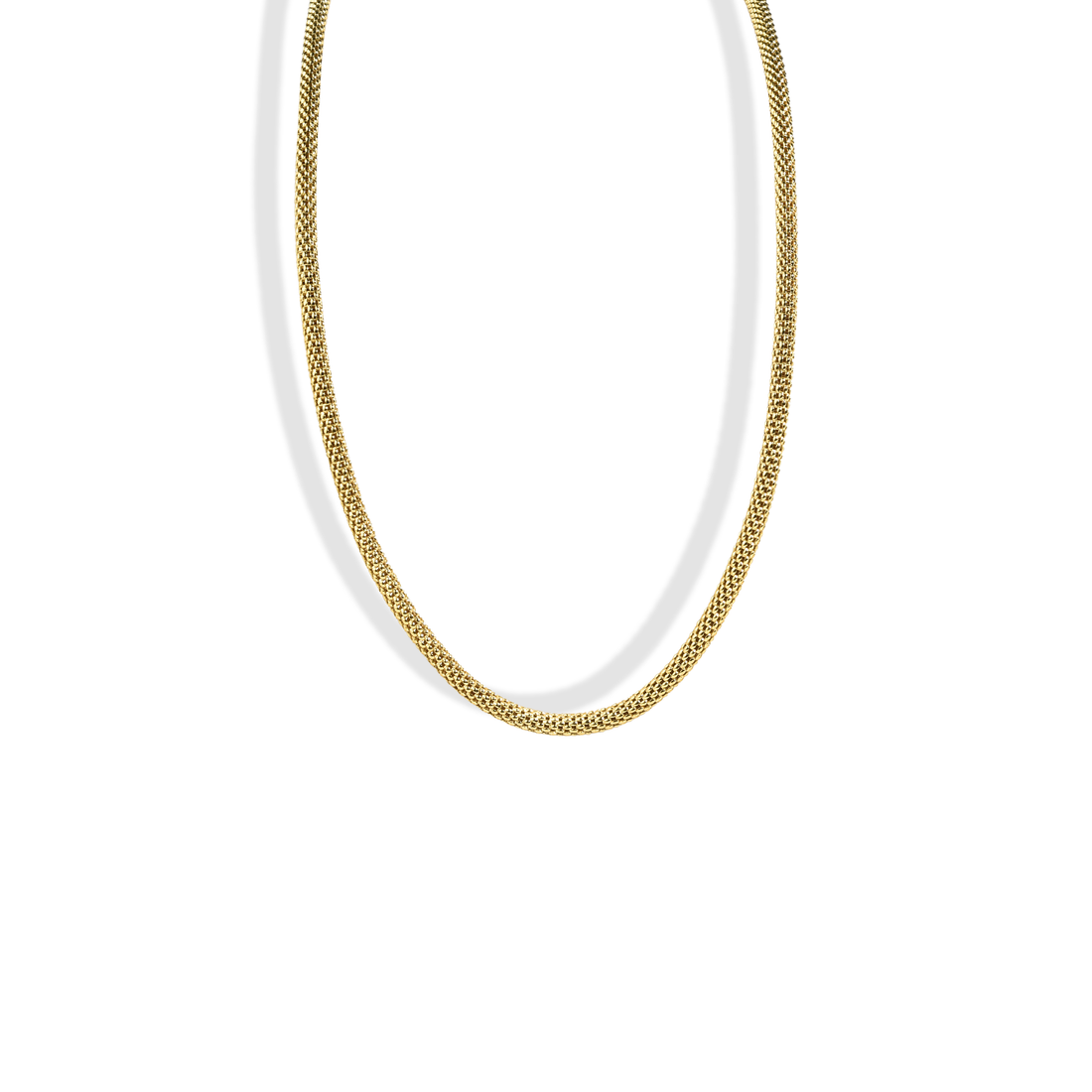 Wicker Wrap Chain Necklace 14K Gold