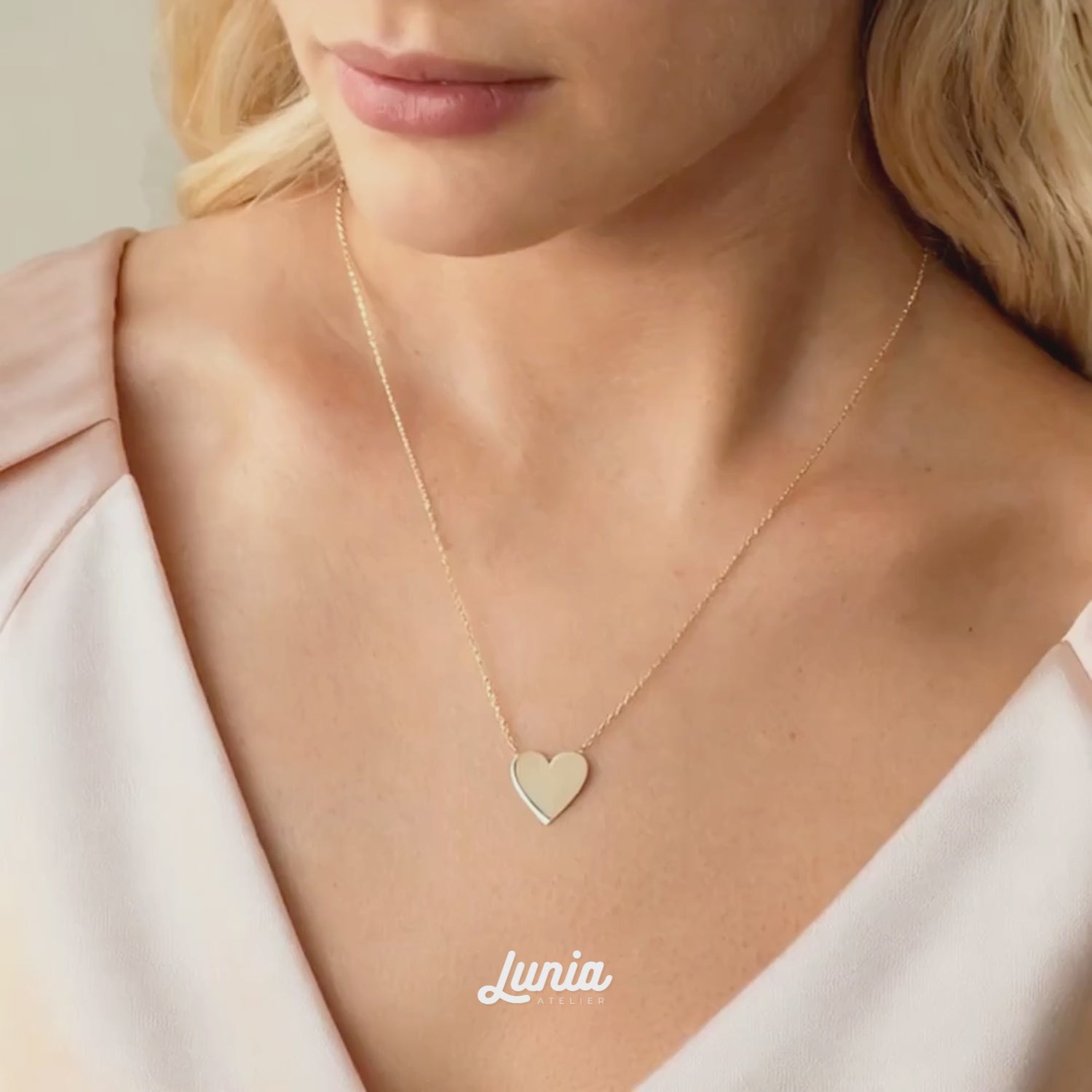 Heart Necklace 14K Gold