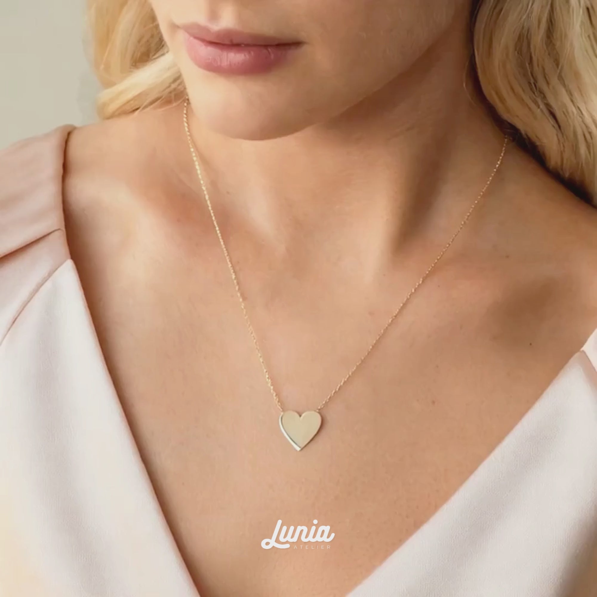 Heart Necklace 14K Gold