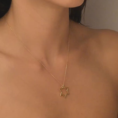 Sirius Star Necklace 14k Gold