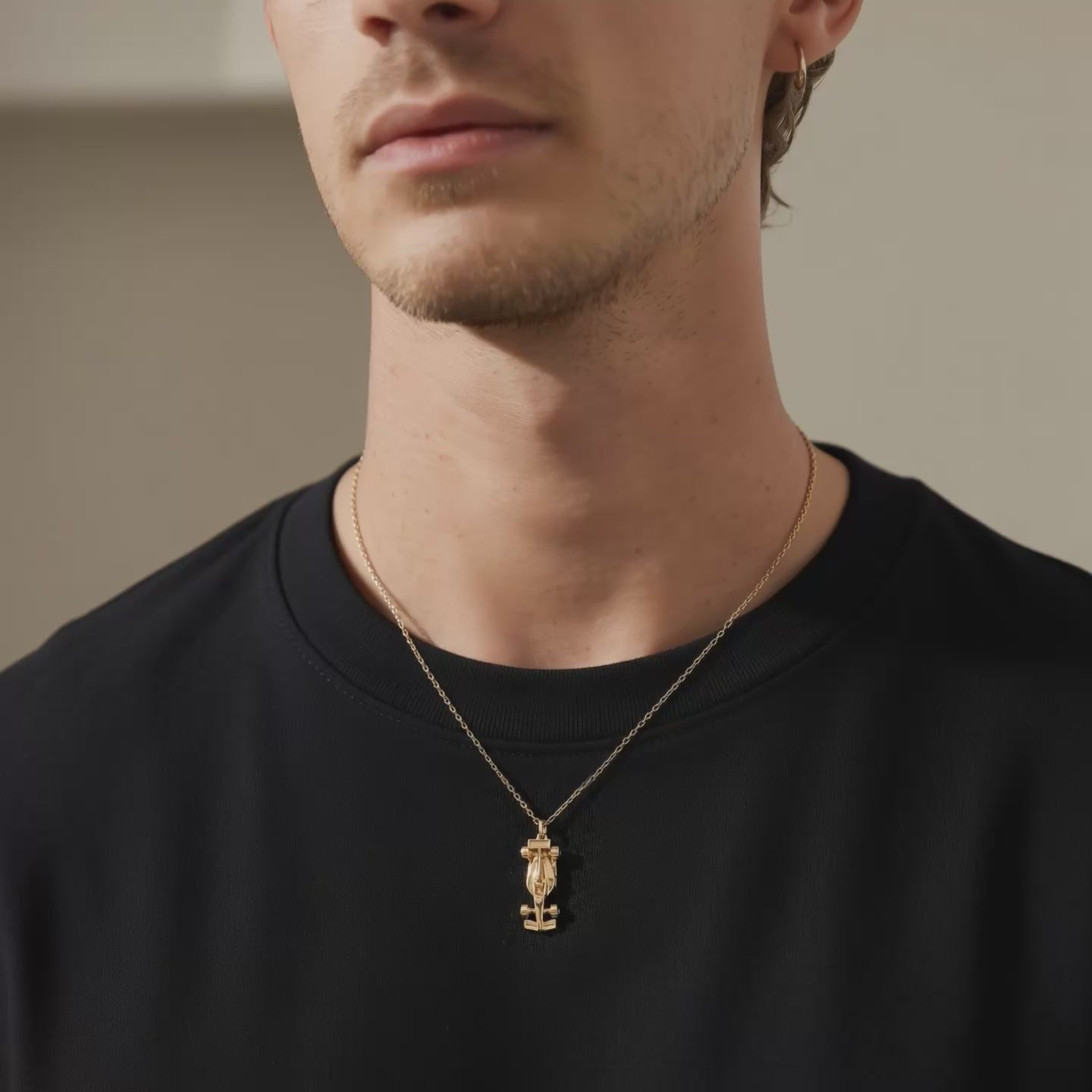 Racing Car Diecast Model Car Necklace 14K Gold / Silver