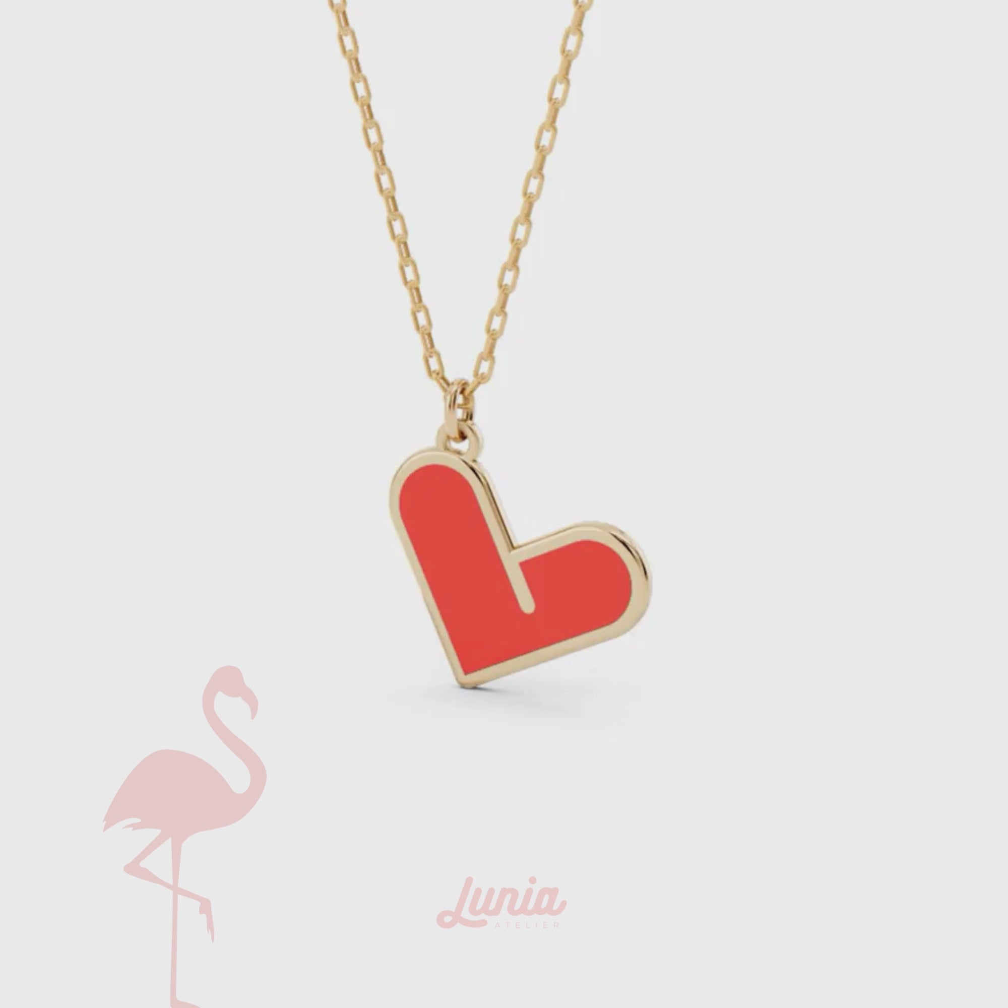Heart Love Necklace 14K Gold / Silver