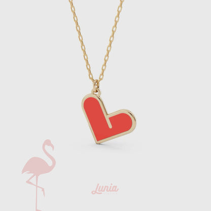 Heart Love Necklace 14K Gold / Silver