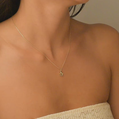 Angel Baby Diamond Necklace 14K Gold