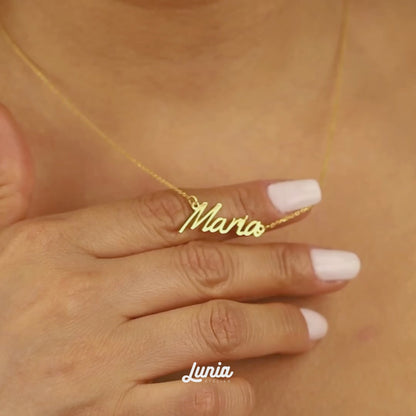 Tailored Personalized Name Custom Necklace 14K Gold