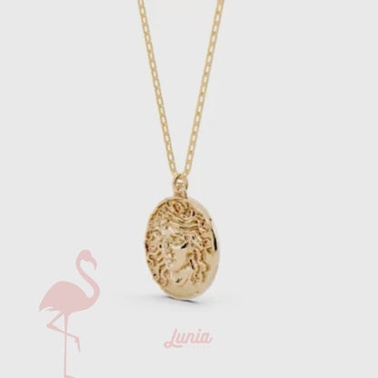 Medusa Pendant Necklace 14K Gold / Silver