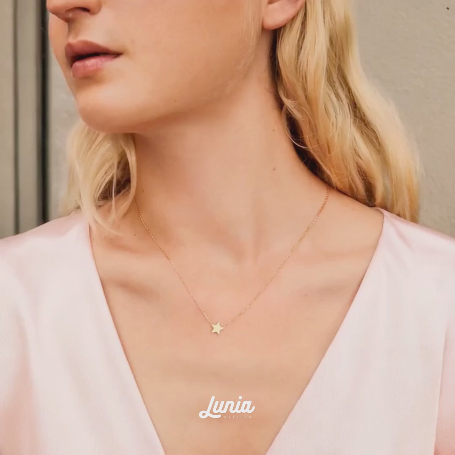 Star Necklace 14K Gold