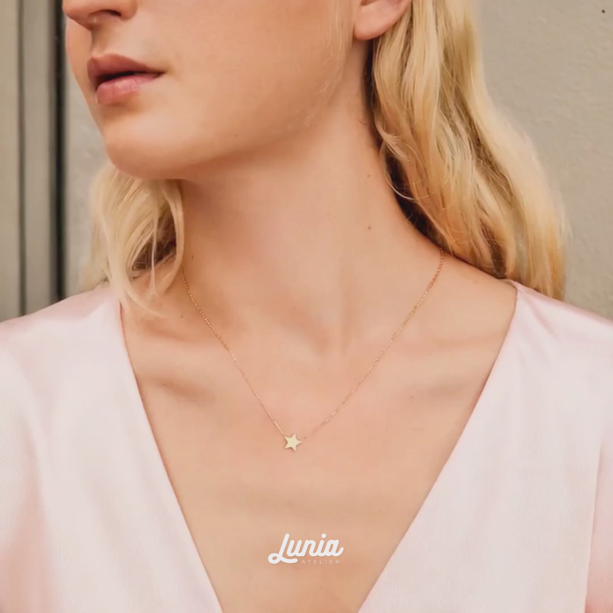 Star Necklace 14K Gold