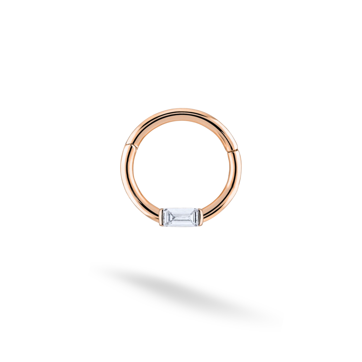 Rectangles Hoop Ear Piercing 14K Gold / Silver