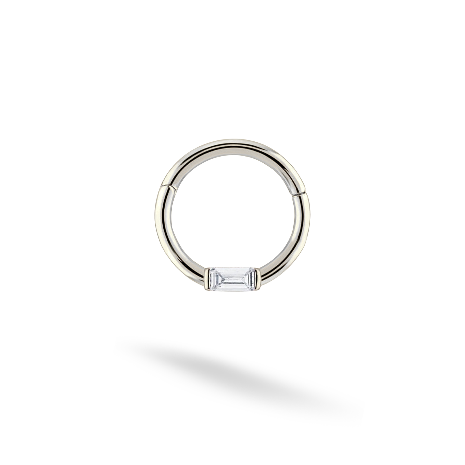Rectangles Hoop Ear Piercing 14K Gold / Silver