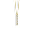 Flow Rod Diamond Necklace 14K Gold