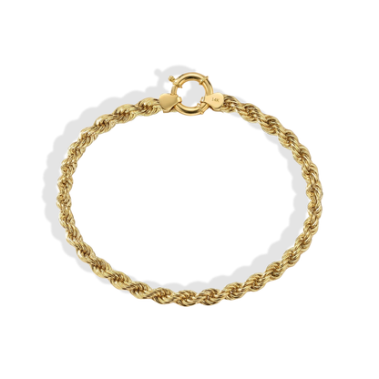 Rope Chain Bracelet 14K Gold
