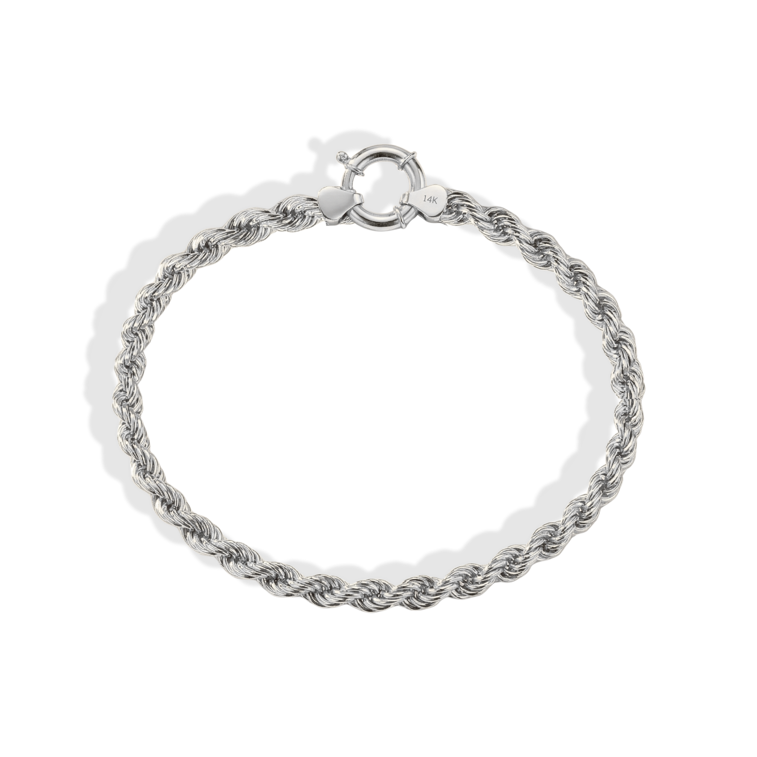 Rope Chain Bracelet 14K Gold