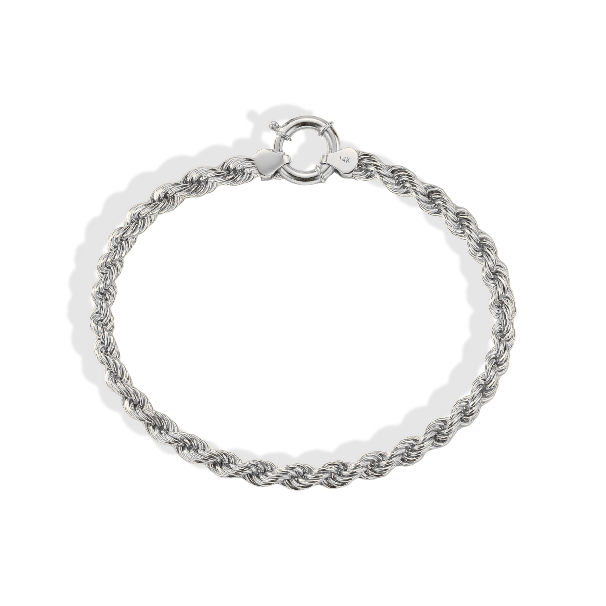 Rope Chain Bracelet 14K Gold