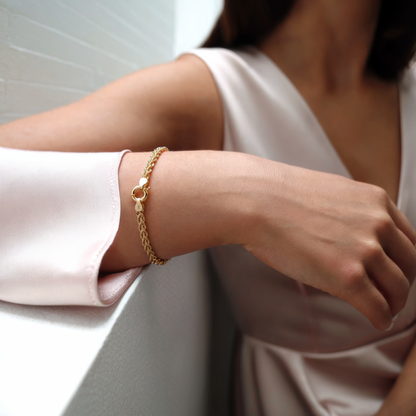 Rope Chain Bracelet 14K Gold