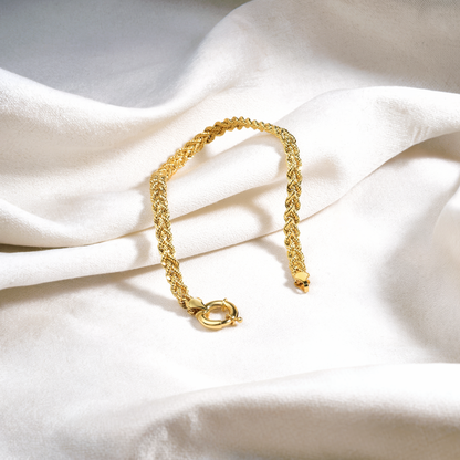 Rope Chain Bracelet 14K Gold