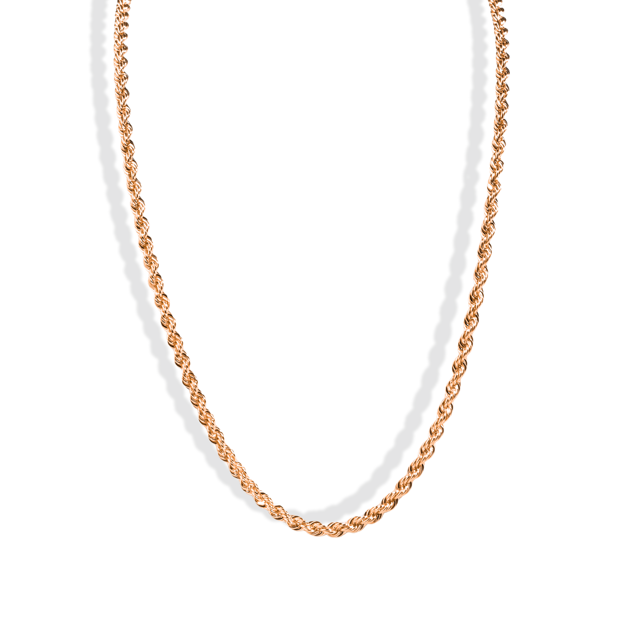 Rope Twist Chain Necklace 14K Gold