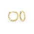 Rope Huggie Hoops Earrings 14K Gold 		