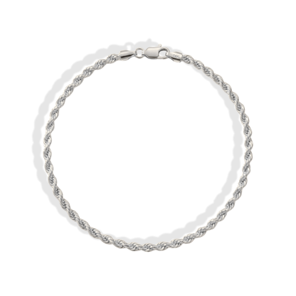 Rope Twist Chain Bracelet 14K Gold