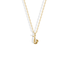 Jazz-inspired miniature with a curved bell, mouthpiece and tiny keys, shown in yellow gold: Saxophone Pendant Necklace 14K Gold