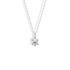 Sea turtle in white gold, a cooler finish suited to silver-toned layers