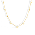 Sequential Series Heart Love Chain Necklace 14K Gold